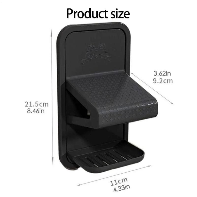 Legs Shaving Stool Nonslip Shower Step Stool Ergonomic Bathroom Footrest With Wide Pedal For Enhances Stability