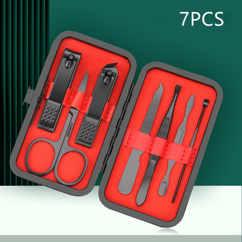 24pcs Professional Black Nail Clippers Kit - Ultra Sharp Fingernail and Toenail Cutters for Men and Women - Sturdy Pedicure Care Tools