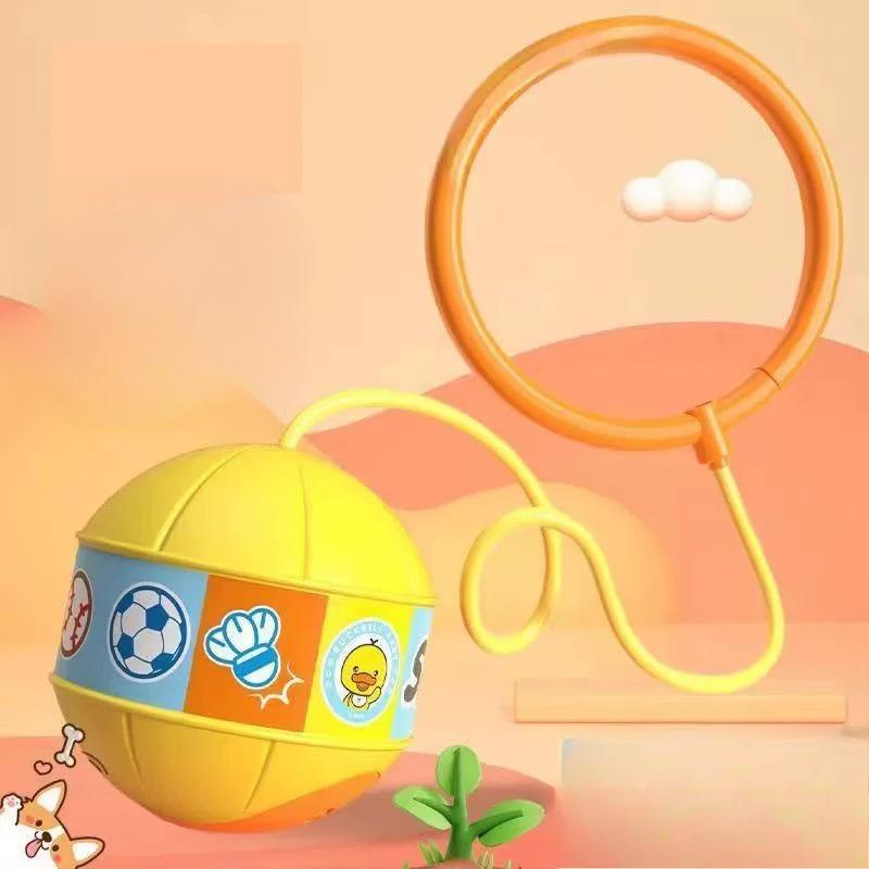 Children's Toys: Jumping Balls FlashingSwinging Bouncing Balls Glowing Elastic BallsFoot RingsFoot Loops Bouncing Sports