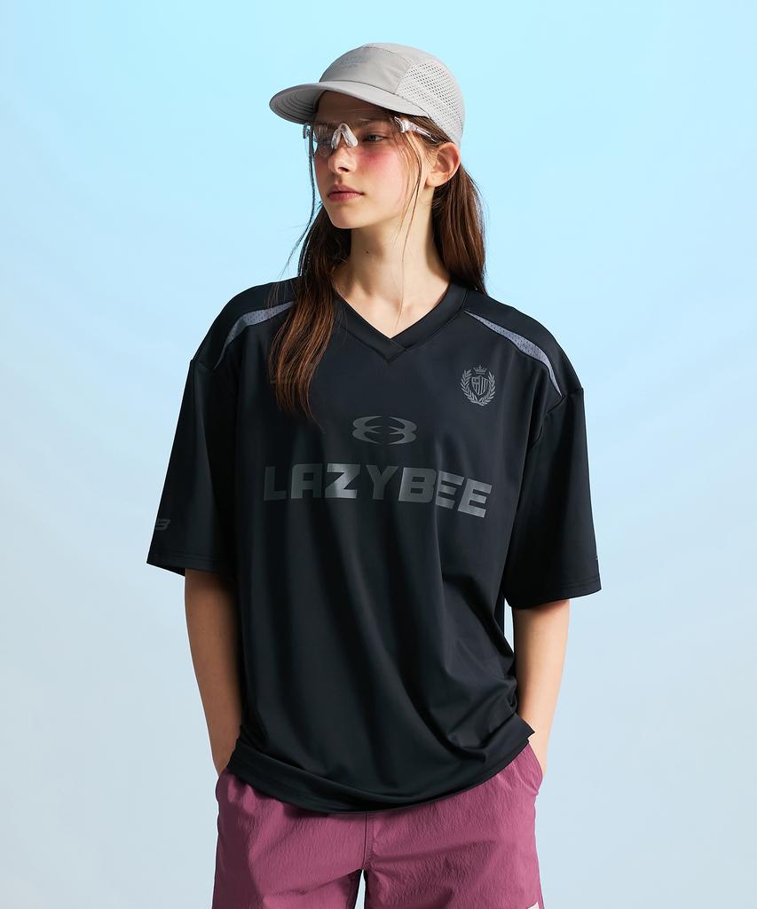 Leijibi Hydro Mesh Performance Oversized M Rash Guard Short Sleeve Jersey Black 2