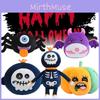 Adorable Halloween Plush Doll Featuring Skeleton Reaper Bat Zombie Pumpkin Spider