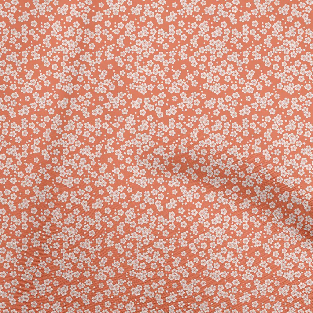 oneOone Cotton Flex Green Fabric Asian Japanese Floral Quilting Supplies Print Sewing Fabric By The Yard 40 Inch