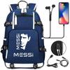 Large Capacity Schoolbag with Shoulder Strap; Student Three-piece Pencil Case Set