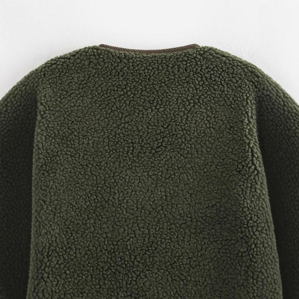 Autumn 2024 Women's Loose Leopard Print Lamb Wool Coat - European & American Fashion