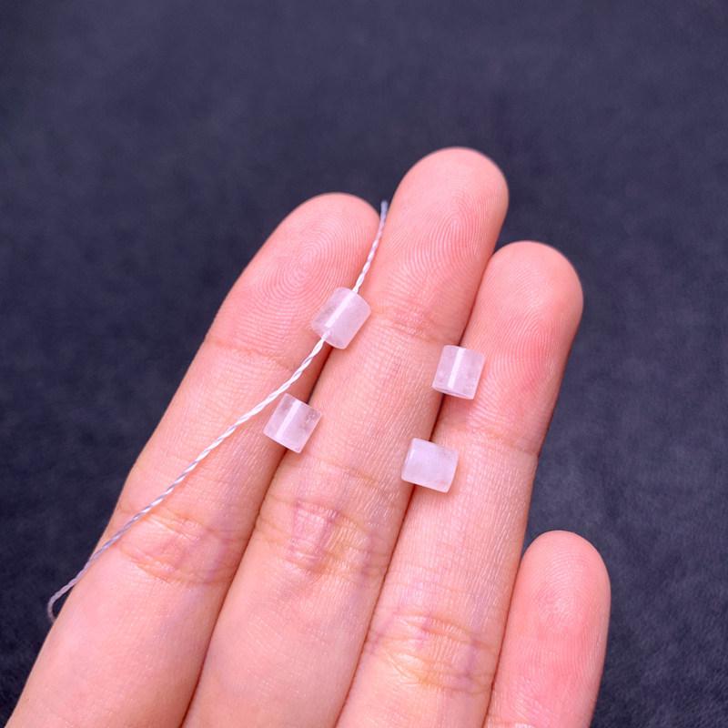 Natural White Crystal Cylindrical Tube Beads for DIY Jewelry: Bracelet, Earrings, Necklace Accessories
