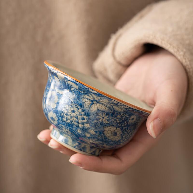 Zhinianhua Ru Kiln Ceramic Kung Fu Teacup