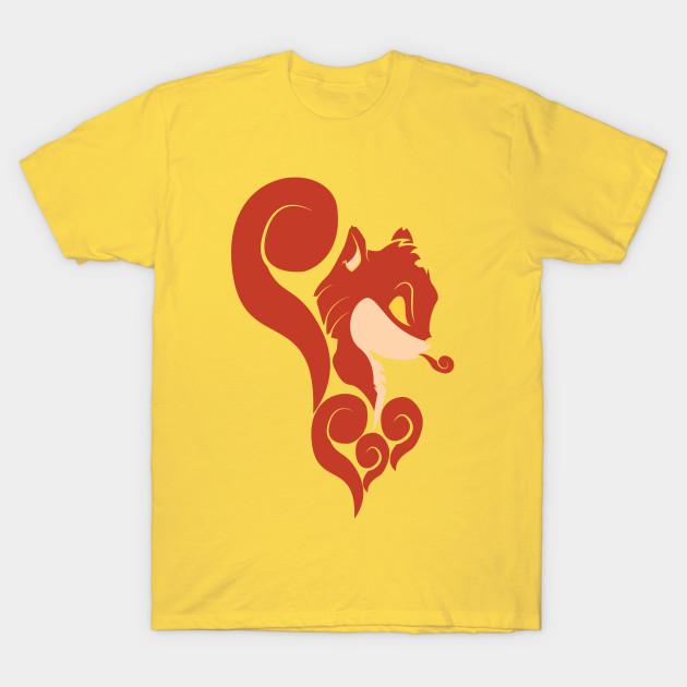 Unisex Fashion TShirt Swirl Squirrel Print TShirt Plus Size S-5XL T-Shirt 100%Cotton Tops O Neck Short Sleeve Tees