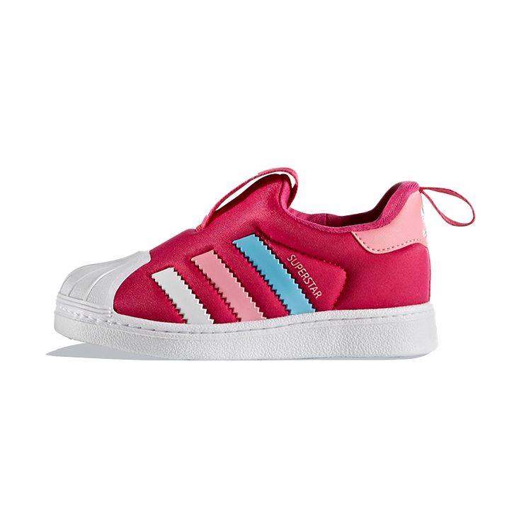 Adidas Originals Superstar 360 Comfortable Casual Low-Top Sneakers Kids Sneakers Red Blue Pink BA8047