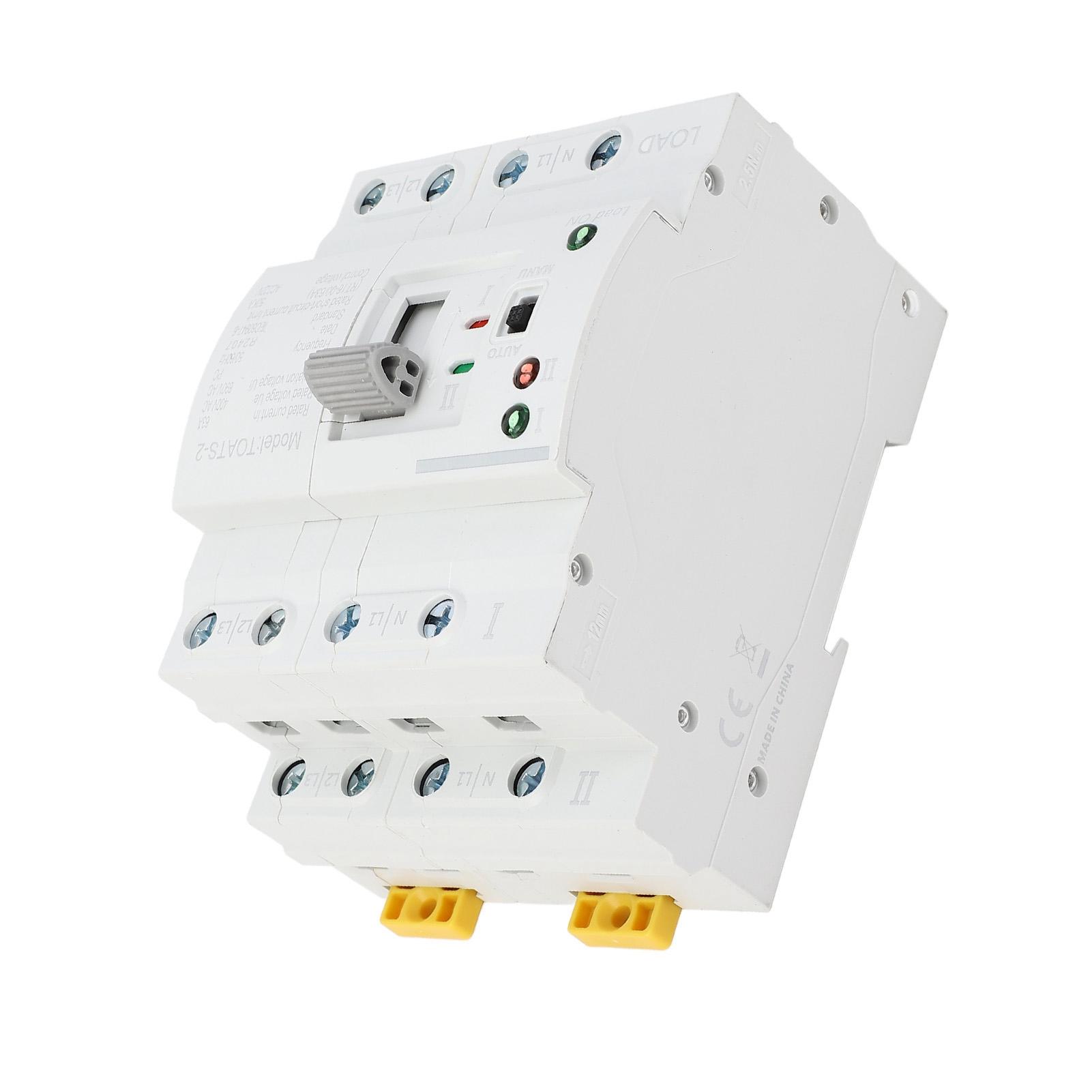 

Dual Power Automatic Transfer Switch 4P 16A PC Grade Millisecond Switching Uninterrupted Power