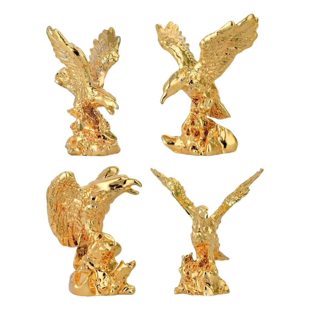 Eagle Statue Resin Figurine Creative Home Decorative Object for Luxury Living Room Decoration
