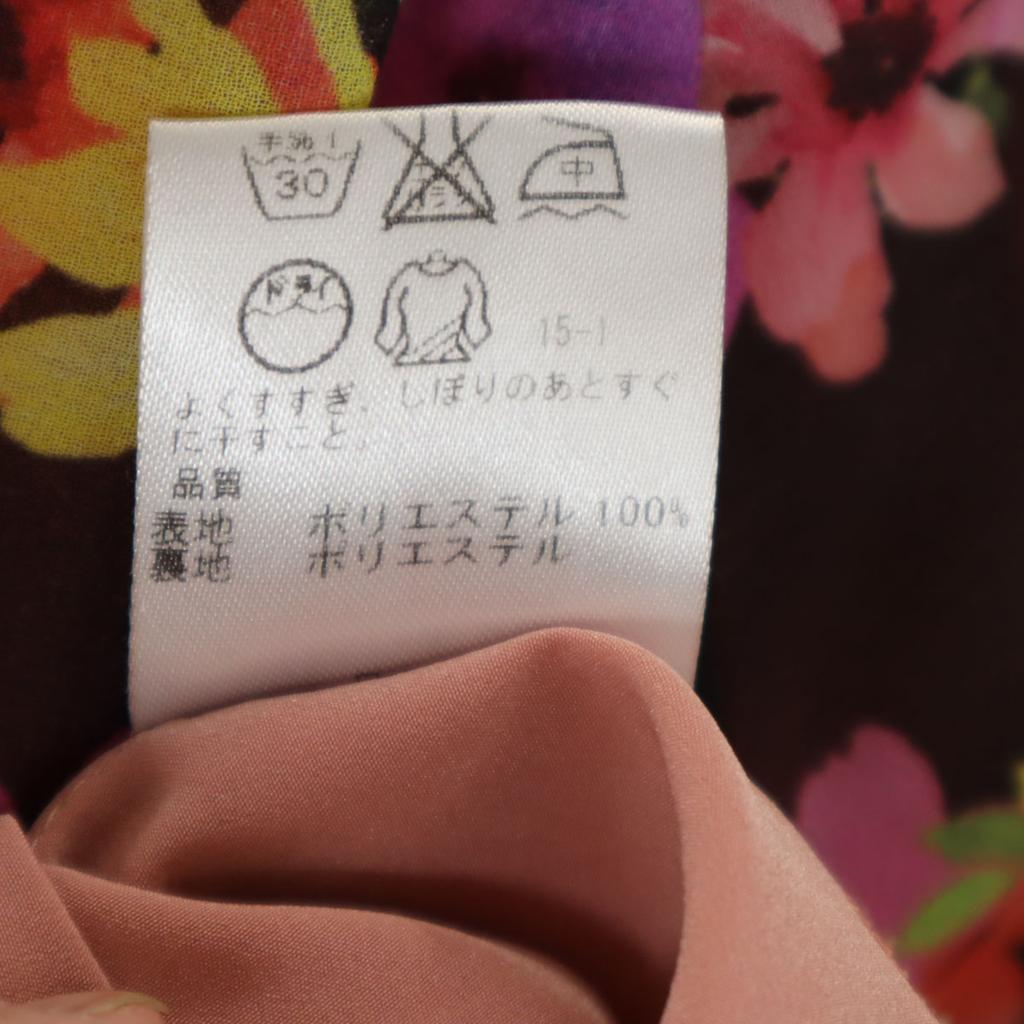 TOCCA Made In Japan Floral No Sleeve Knee-length Dress 4 Black Women Used