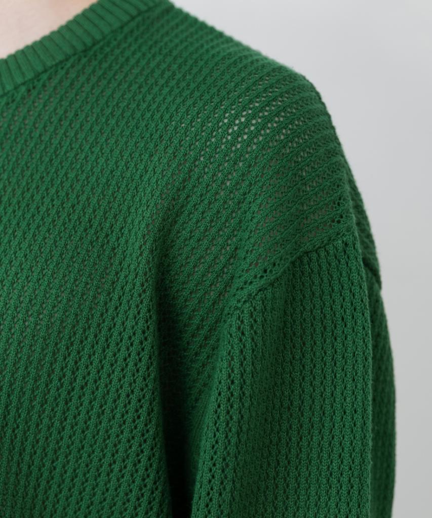 MINAV Strong Cotton Punched Round Knit [Green]