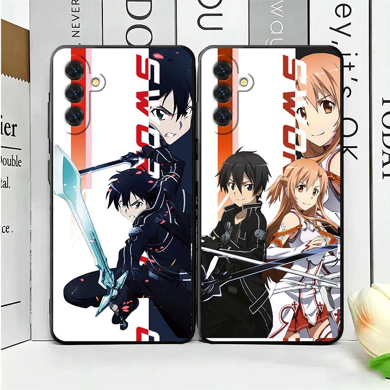 Anime S-Sword O-Online SAO Soft Phone Case for Samsung A17 A37 A57 A16 A26 A36 A56 A15 A25 A35 A55 A14 A24 A34 A54 A13 A23 A33 A