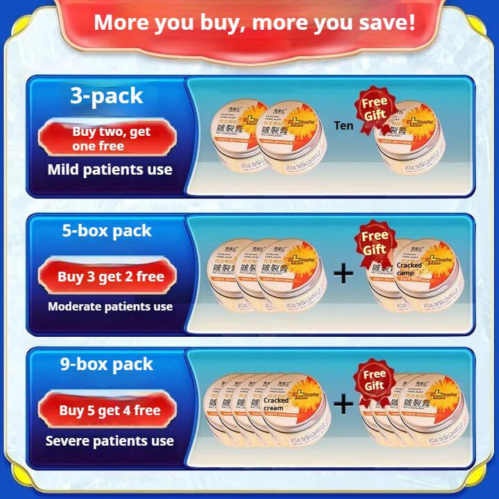 Kräm för spruckna fötter, kräm för spruckna hälar, spruckna händer och fötter, svampinfektion, salva för fjällning och sprickbildning [Köp mer för fler rabatter]