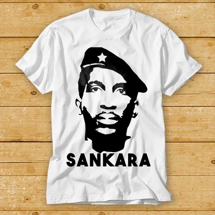 Thomas Sankara African Marxist Revolutionary Cartoon T Shirt Vintage Retro 2748 S
