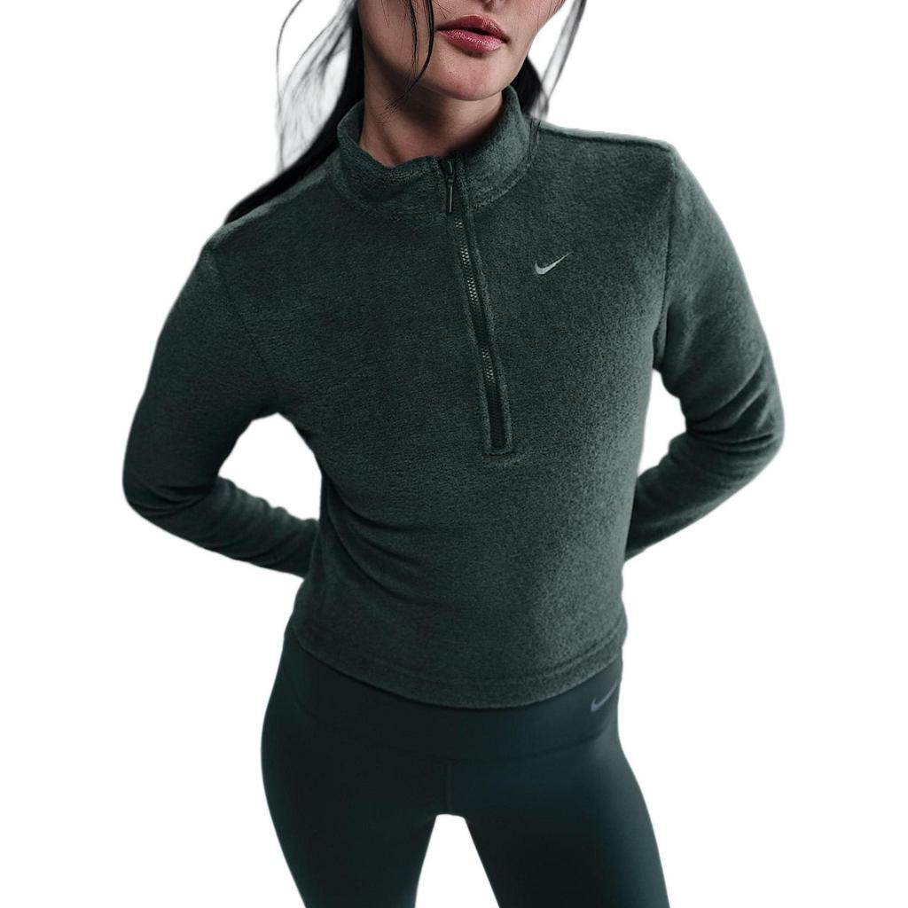 Nike Abbigliamento Sportivo Phoenix Peluche Donna Slim Manica Lunga Accogliente Pile Zip 1/2 Top FV8029-338
