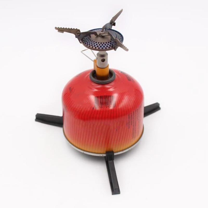 Folding Universal Fuel Can Canister Stand Tripod Stabilizer for Camping Stoves Compact Butane Gas for Tank Bracket Outdo