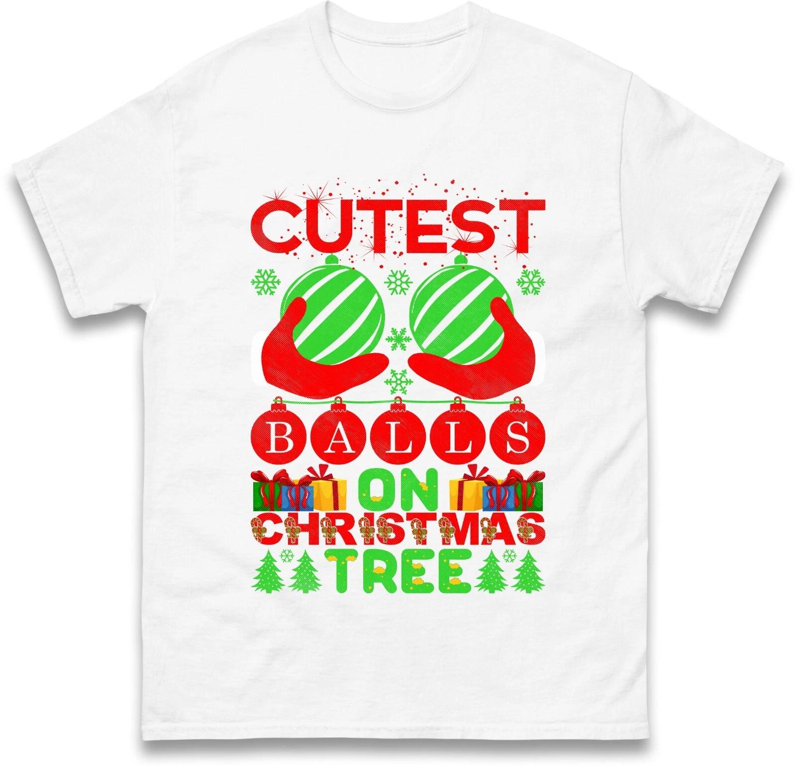 Cutest Ba**s On Christmas Tree Funny T Shirt 2XL