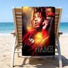 1pc Rapper1 Beach Towel with Custom Name, Beach/Swimming/Bath/Picnic/Camping Towel, Suitable for Seaside Beaches