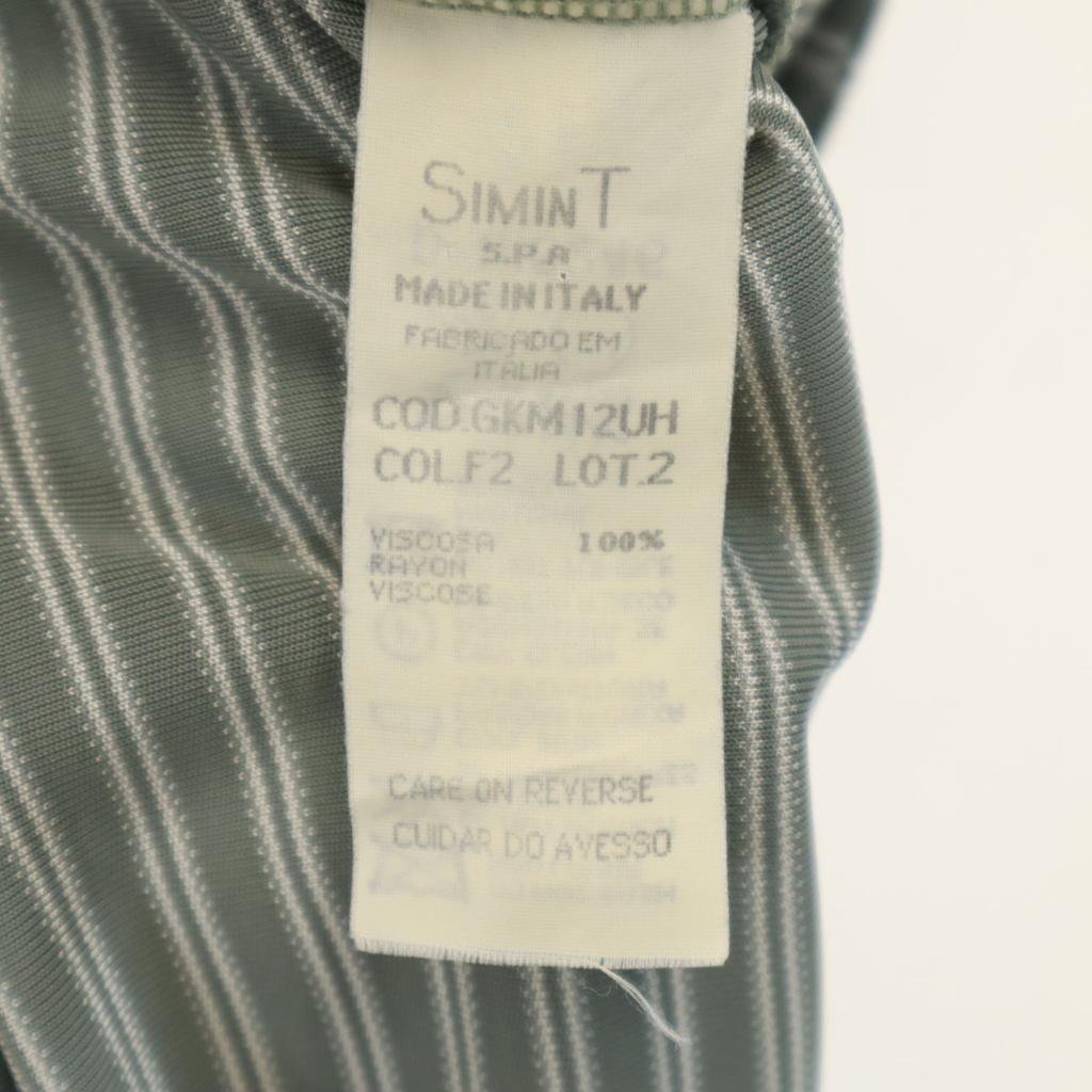 Giorgio Armani Made In Italy Border Pattern Short Sleeve T-shirt L Gray Men's Used