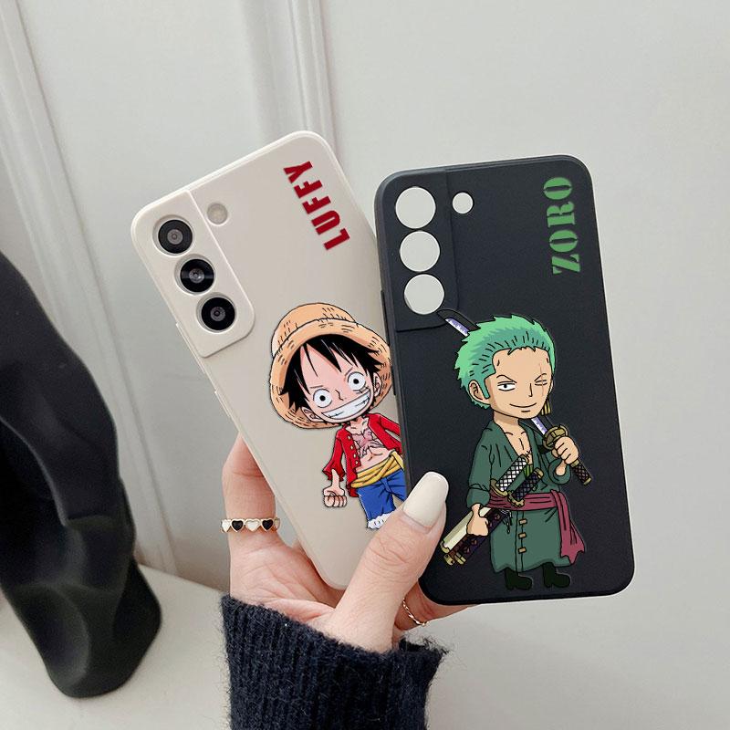 Cute Cartoon Luffy Zoro Ace Phone Case For Samsung Galaxy S26 S25 Ultra S24 S23 S22 Plus S21 S20 FE S26 A37 A57 5G Silicon Cover