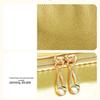 Gold Textured Portable Travel Cosmetic & Wash Bag Set (3-Pack)