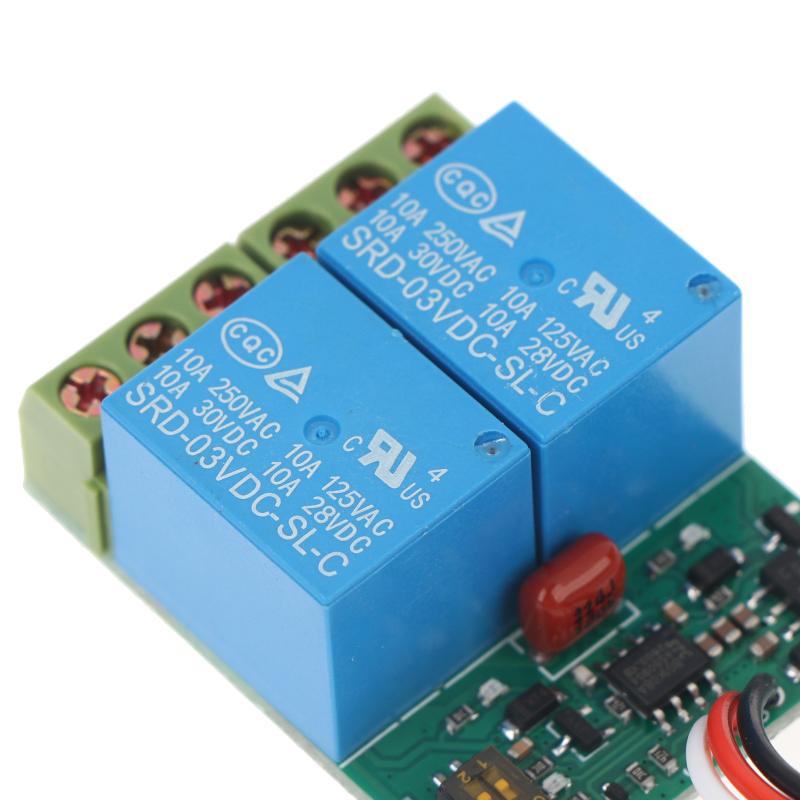 1Pcs 250V 10A PWM Relay Module Dual-channel Parallel Electronic Switch for Hobbyist Electronic Circuit Development