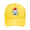 Christmas Soccer Ball Santa Hat Lights   Mesh Baseball Cap Dad Hat Hip Hop Snapback Cap