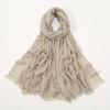 Large Size Cotton Feeling Scarf Women Plain Foulard Femme Luxury Hijab Long Bandana Evening Party Dress Shawls and Wraps
