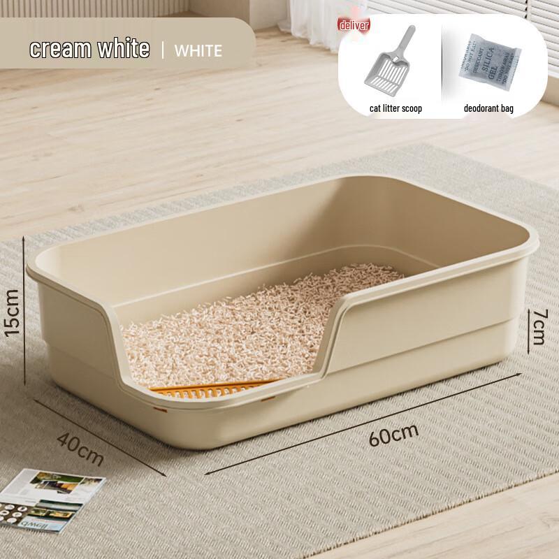 

Semi-enclosed Cat Litter Box