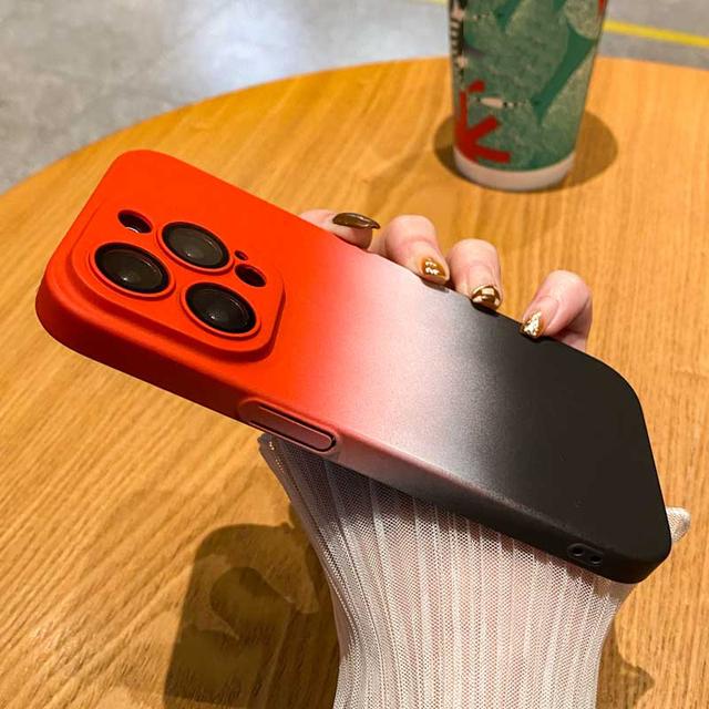 

Защитный чехол для линз с радужным градиентом для Iphone 14 Pro Max 13 12 11 Pro Max 14 Plus, тонкий матовый противоударный чехол для ПК For iPhone 14 Plus