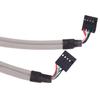 4 Port Usb 2.0 To 9 Pin Mainboard Header Bracket Extension Cable For Pc Panel
