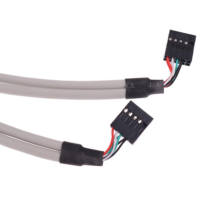 4 Port Usb 2.0 To 9 Pin Mainboard Header Bracket Extension Cable For Pc Panel