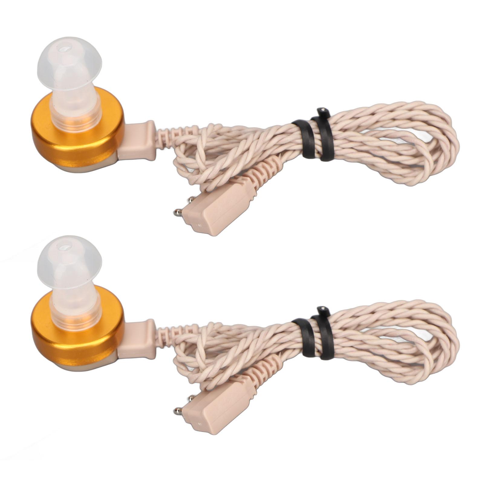 

Слуховой аппарат 2-контактный кабель Провод Звуковой слуховой аппарат Приемник с ушным вкладышем Запасной аксессуар разноцветный