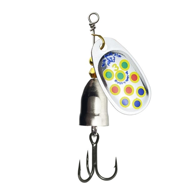 10 Piezas Señuelos Metálicos Duros Set de Cucharillas Spinner para Trucha con Anzuelo Triple 5/6/8/9/11g Señuelo de Pesca Spinnerbait Equipo de Pesca