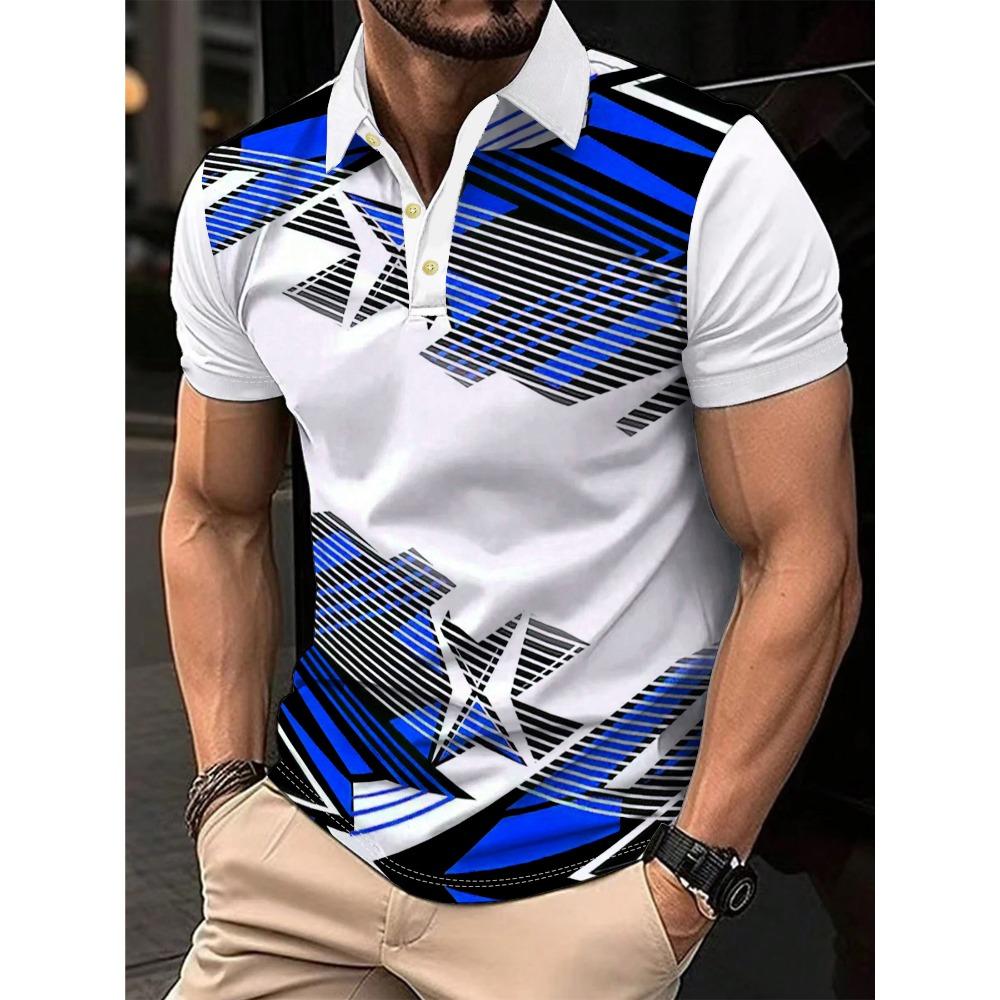 

Men s short sleeved polo shirt sports style top 5XL