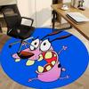 1pc Courage the Cowardly Dog Office Round Area Rug, Under Office Chairs Bedroom Living Room Home Decor A1016090