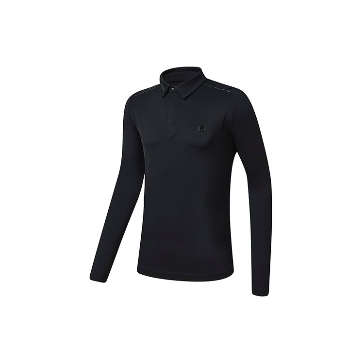 FILA Athletics Solid Logo Polo Shirt Men Polo Shirts Deep-Black A11M245209F-BK