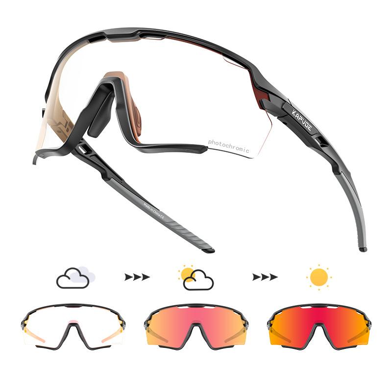 

KAPVOE New color-changing professional cycling glasses for mountain biking, road cycling, and outdoor windproof sports TK170-PH-RE-1L-01