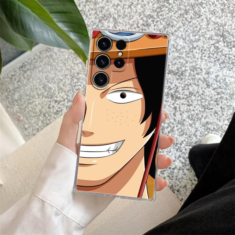 Cool One-Pieces Luffy Zoro Anime S26 Ultra Case For Samsung Galaxy S25 S26 S24 S23 Ultra S22 S20 Plus S21 FE A57 5G Phone Cover