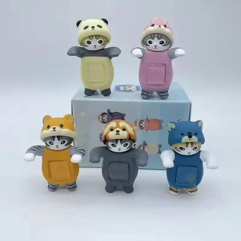 New Cat Lying Posture Blind Box Decorative Mini Figure Animal Costume Action Figure Trendy Toys For Fans Holiday Birthday Gift