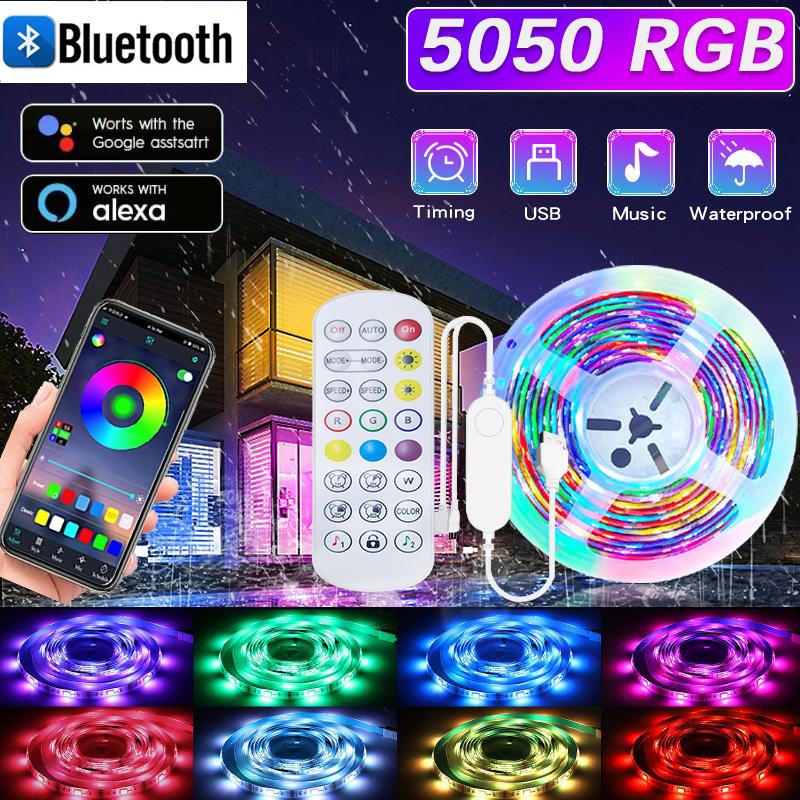 1-30M/100FT LED Light RGB Strip 5050 Tuya Wifi APP Control Lus Led Light Strip Lighting Music Sync for Party PC TV Living Room