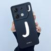 For Infinix GT 10 Pro X6739 Phone Case Lucky Initial Letter Matte Soft Silicone Shell For InfinixGT 10Pro GT10 Pro Cover Casing