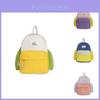Stylish Korean Style Unisex Kids Backpack Colorful Dual Color Design For School