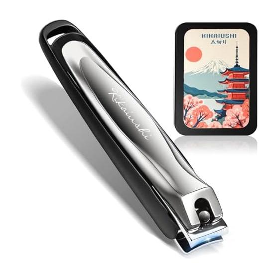 Japanese-made nail clippers, high-grade nail clippers, nail clippers, stainless steel, nail clippers plus fine file, anti-splatter, suitable for
