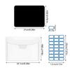 Rubber Magnetic Sheets and Clear Cutting Die Storage Bag Set for Scrapbooking Card Making Supplies Includes Sticker