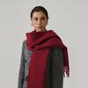 Double-Sided Wool Hooded Cape and Scarf for Women - Versatile Autumn/Winter Shawl