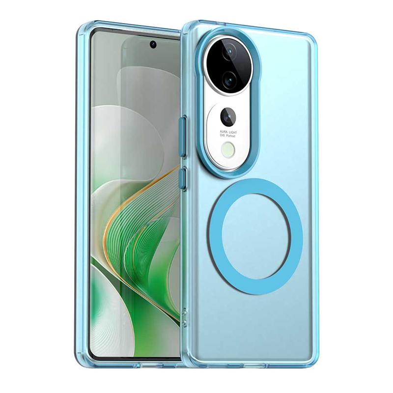 Transparente Hülle für Vivo S19 Pro Hülle Abdeckung Vivo S19 Pro Magnetische Adsorption Kabelloses Laden Rückseite für Vivo S19 Pro Hülle