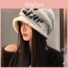 Wool Blend Knit Hat With Letter Print For Winter Warmth And Casual Style