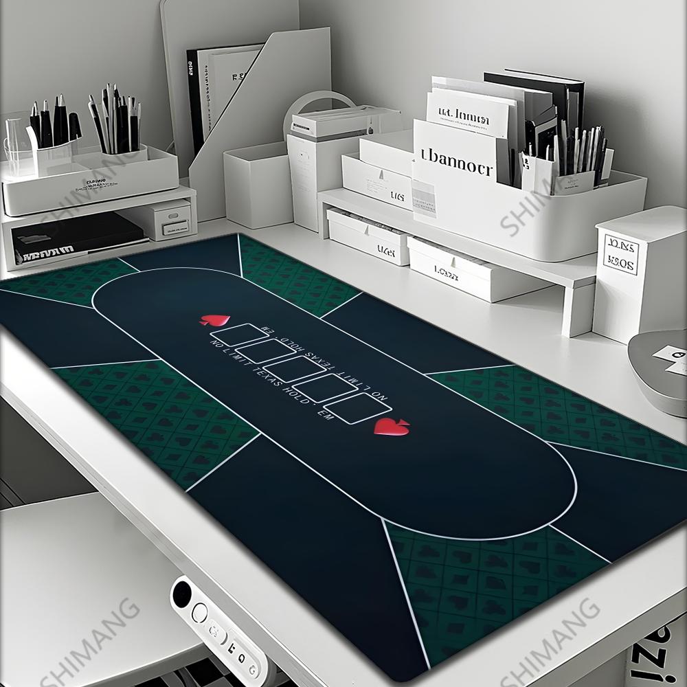 Texas Holdem Table Pad Portable Rubber Foam Poker Table Mouse Pad Keyboard Office Gaming Table Pad Gambling Players Game Layout